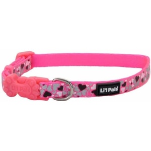 image:imageCoastal Pet  Lil Pals Reflective Dog Collar  Teal Orange Paws  38 x 68Pink Heart Reflective