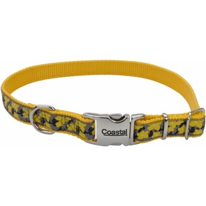 image:imageCoastal Pet  Ribbon  Adjustable Dog Collar with Metal Buckle Red with Paws 58 x 1218Yellow Buttercup