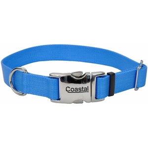 image:imageCoastal Pet Adjustable Dog Collar with Metal Buckle  Comfortable FadeResistant Dog Collar with Snap Lock  Perfect for Walking amp Tie Outs  Lime  1 x 1420Blue Lagoon