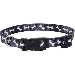 image:imageCoastal Pet Styles Adjustable Dog Collar  Stylish Patterned Fabrics  SnapLock Buckle  Adjustable Dog Collar  for Small Medium or Large Dogs  Black Skulls  58 x 101438 x 0812 Pack of 1