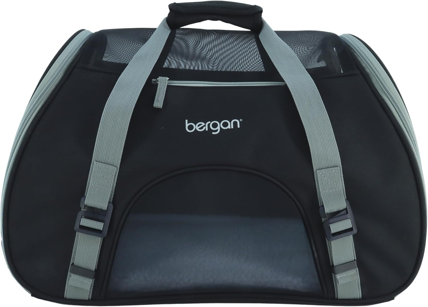 image:imageCoastal Pet Bergan Comfort Carrier Breathable Travel Carrier for Dogs amp Cats Heather Grey 16 x 8 x 11Black and Grey
