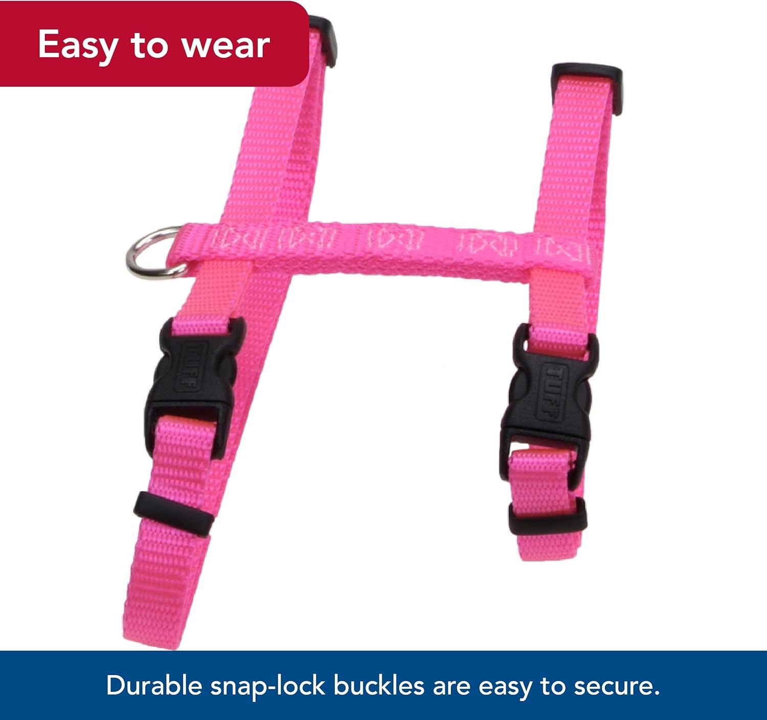 image:imageCoastal Pet Figure H Adjustable Cat Harness Outdoor Cat Supply Comfortable for Cats Secure SnapLock Buckles Neon Pink 38 x 10 18Red