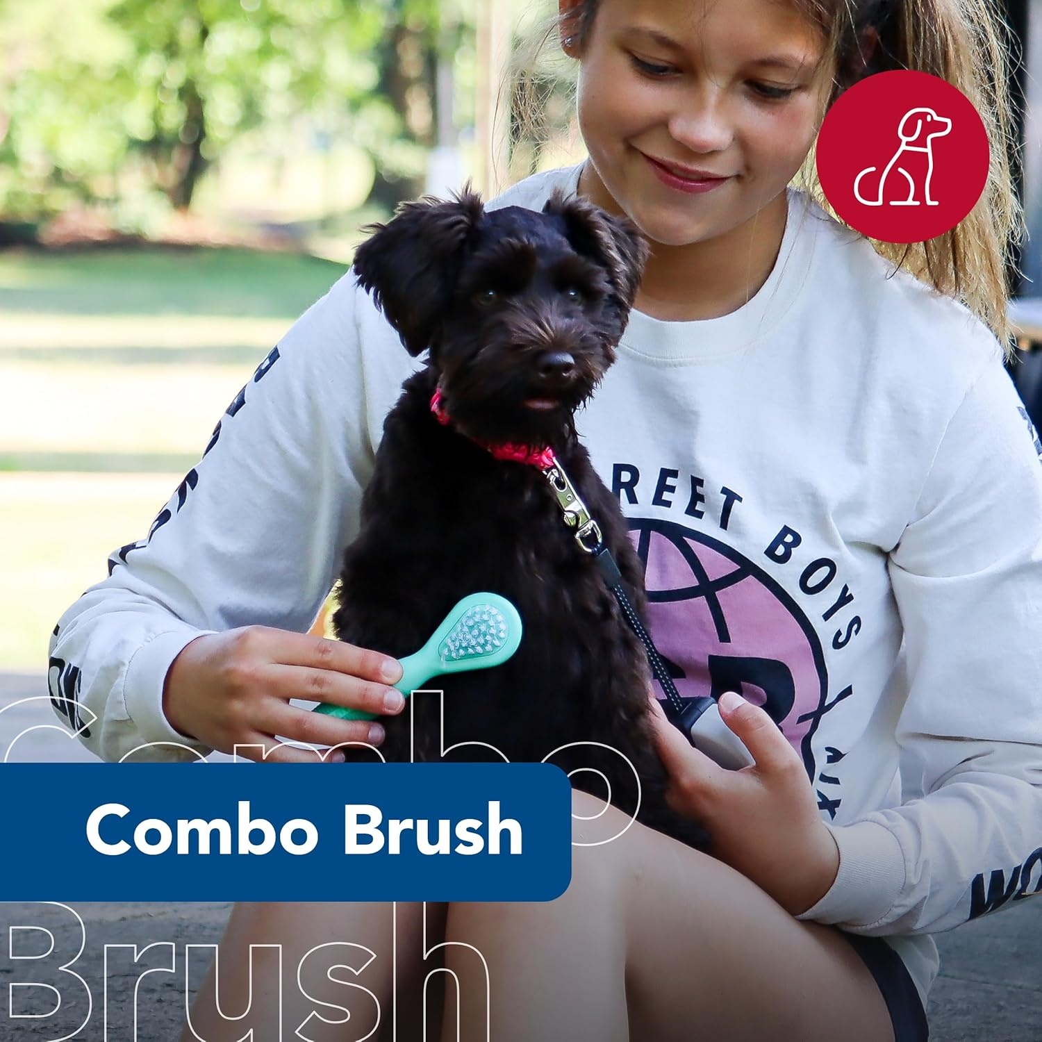 image:imageCoastal Pet Lil Pals Dog Combo Brush Dog Grooming Brush for Small Dogs One Size