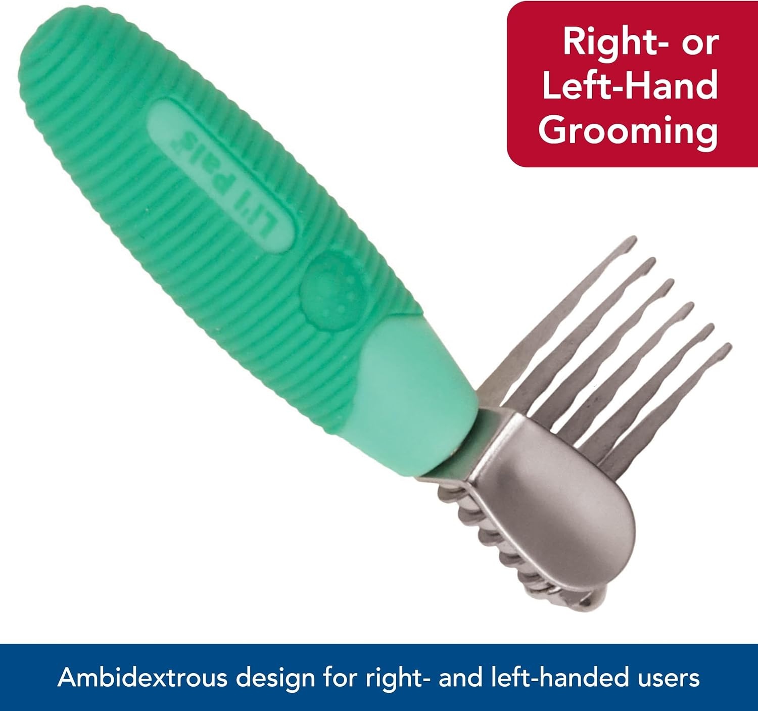 image:imageCoastal Pet Lil Pals Stainless Steel DeMatting Comb EasyGrip Handle for Pet Grooming Small Dogs