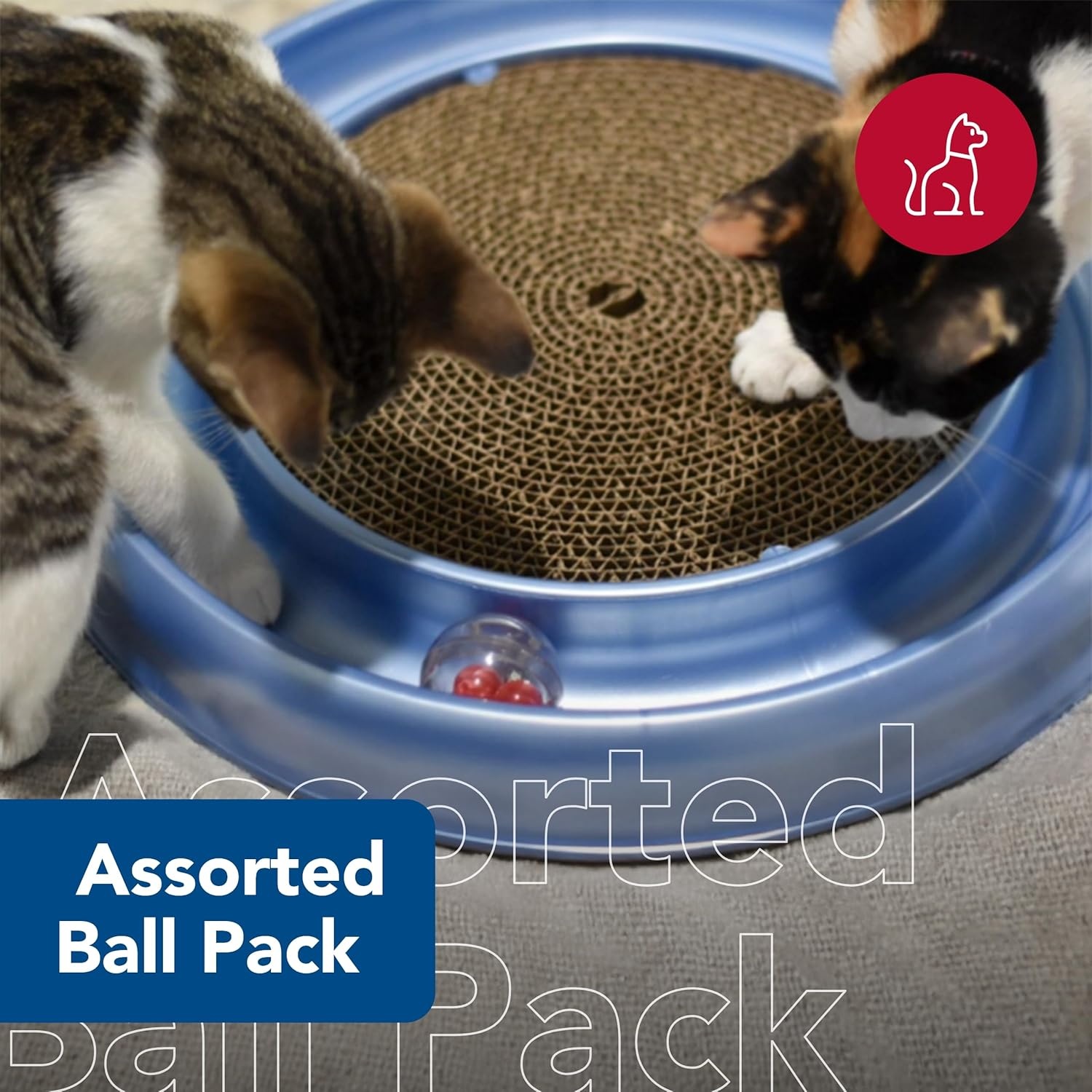 image:imageCoastal Pet Turbo Assorted Ball Pack Cat Treat Ball Customizable Cat Toy Pairs with Turbo Scratcher Mega Turbo and Star Chaser Assorted 2 Pack