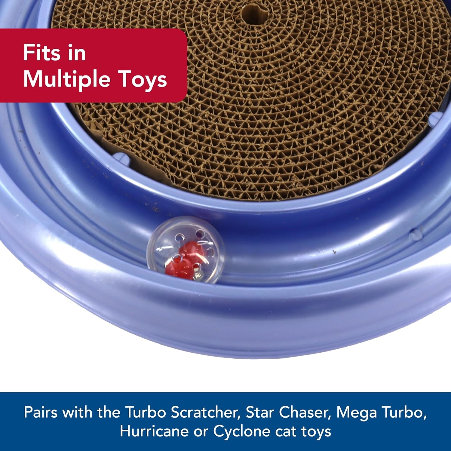 image:imageCoastal Pet Turbo Assorted Ball Pack Cat Treat Ball Customizable Cat Toy Pairs with Turbo Scratcher Mega Turbo and Star Chaser Assorted 2 Pack