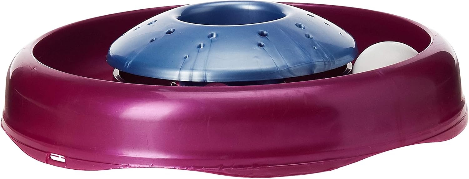 image:imageCoastal Pet Turbo Catnip Cyclone Cat Toy Interactive Cat Toy Ball Track for Cats and Kittens Aqua Mulberry 10Aqua Mulberry