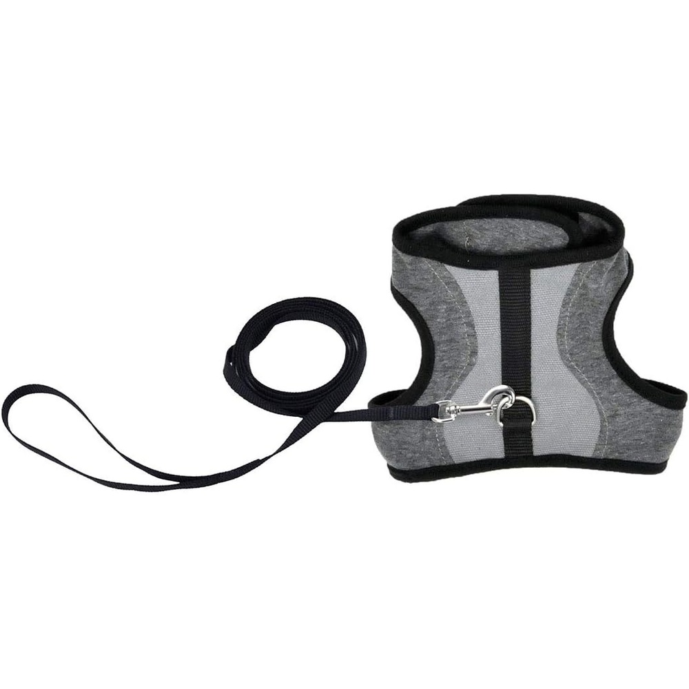 image:imageCoastal Adjustable Cat Wrap Harness with Leash Gry 914GRY