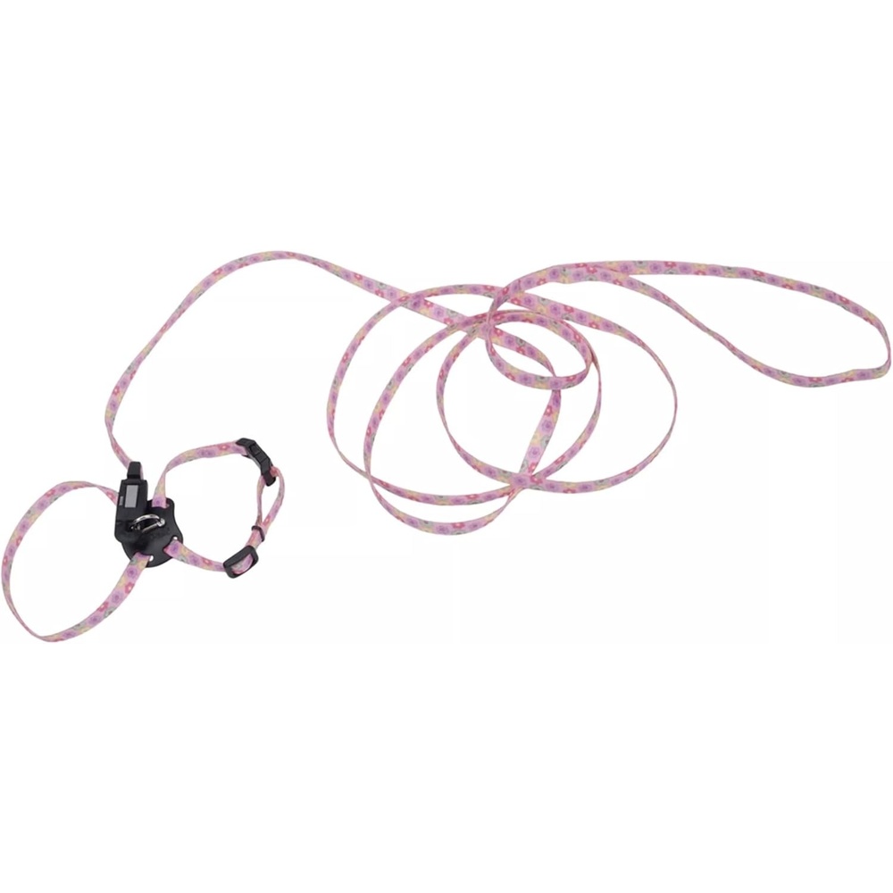image:imageCoastal Lil Pals Adjustable Kitten Harness and Leash Combo Pink and Purple Daisy MultiColor 38 x 610Daisy MultiColor
