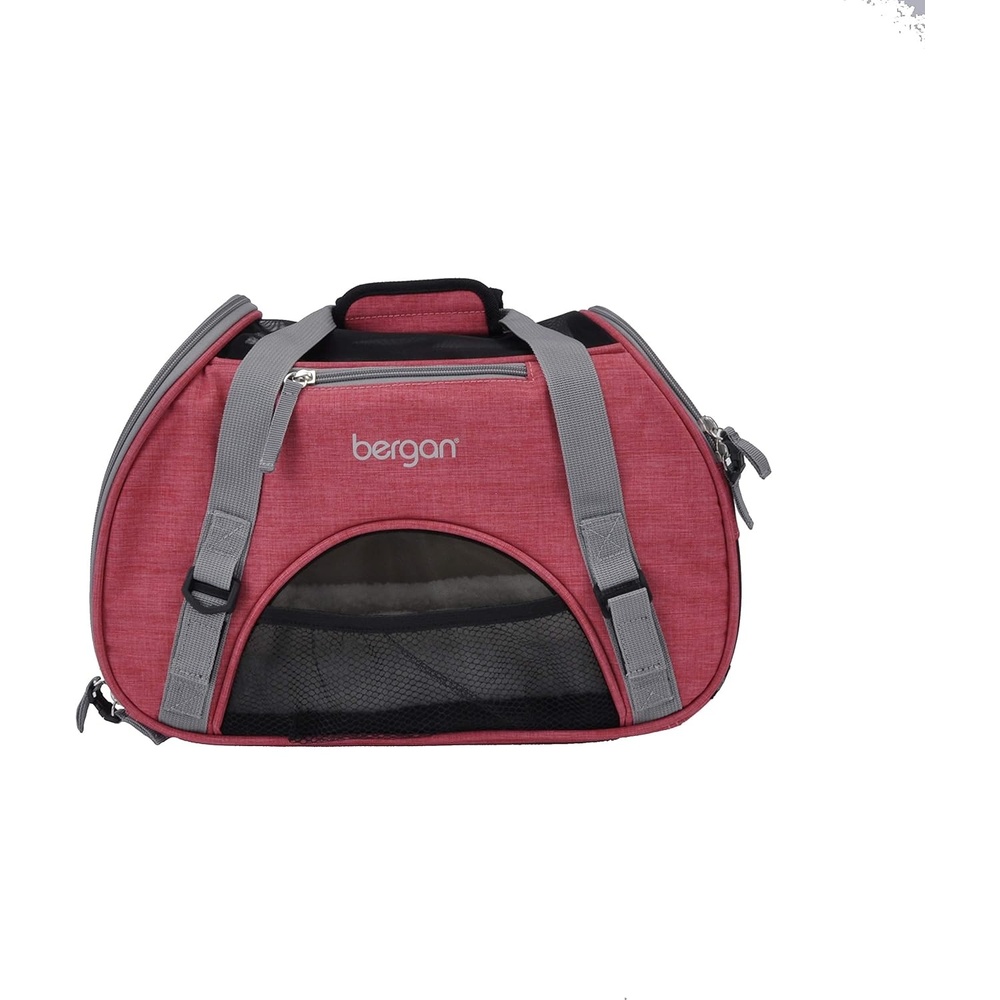 image:imageCoastal Pet Bergan Comfort Carrier Breathable Travel Carrier for Dogs amp Cats Heather Grey 16 x 8 x 11Heather Berry