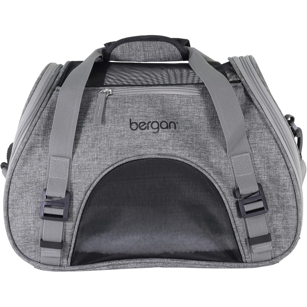 image:imageCoastal Pet Bergan Comfort Carrier Breathable Travel Carrier for Dogs amp Cats Heather Grey 16 x 8 x 11Heather Grey