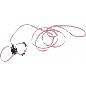 image:imageCoastal  Lil Pals Adjustable Kitten Harness and Leash Combo  Pink and Purple Daisy MultiColor  38 x 610Daisy MultiColor