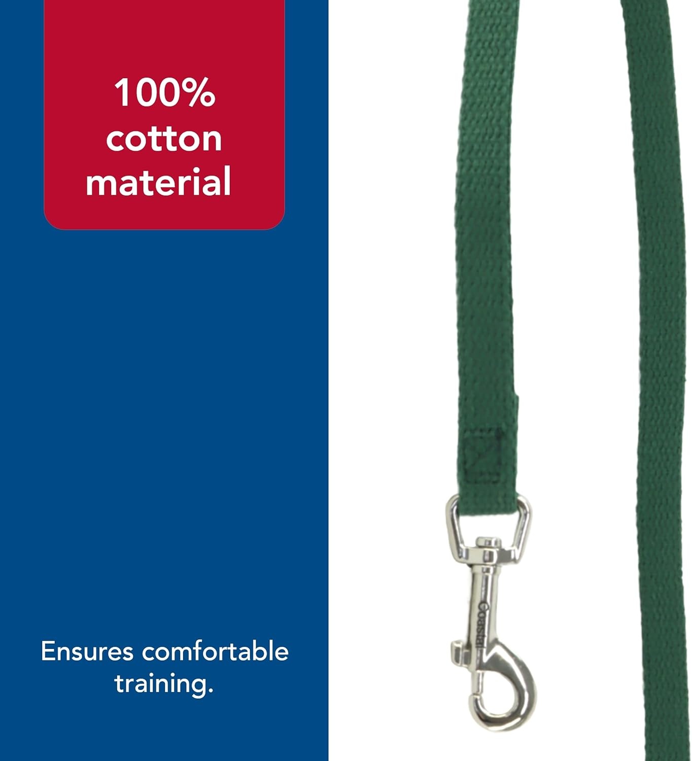 image:imageCoastal Cotton Web Training Dog Leash Green 20 ft