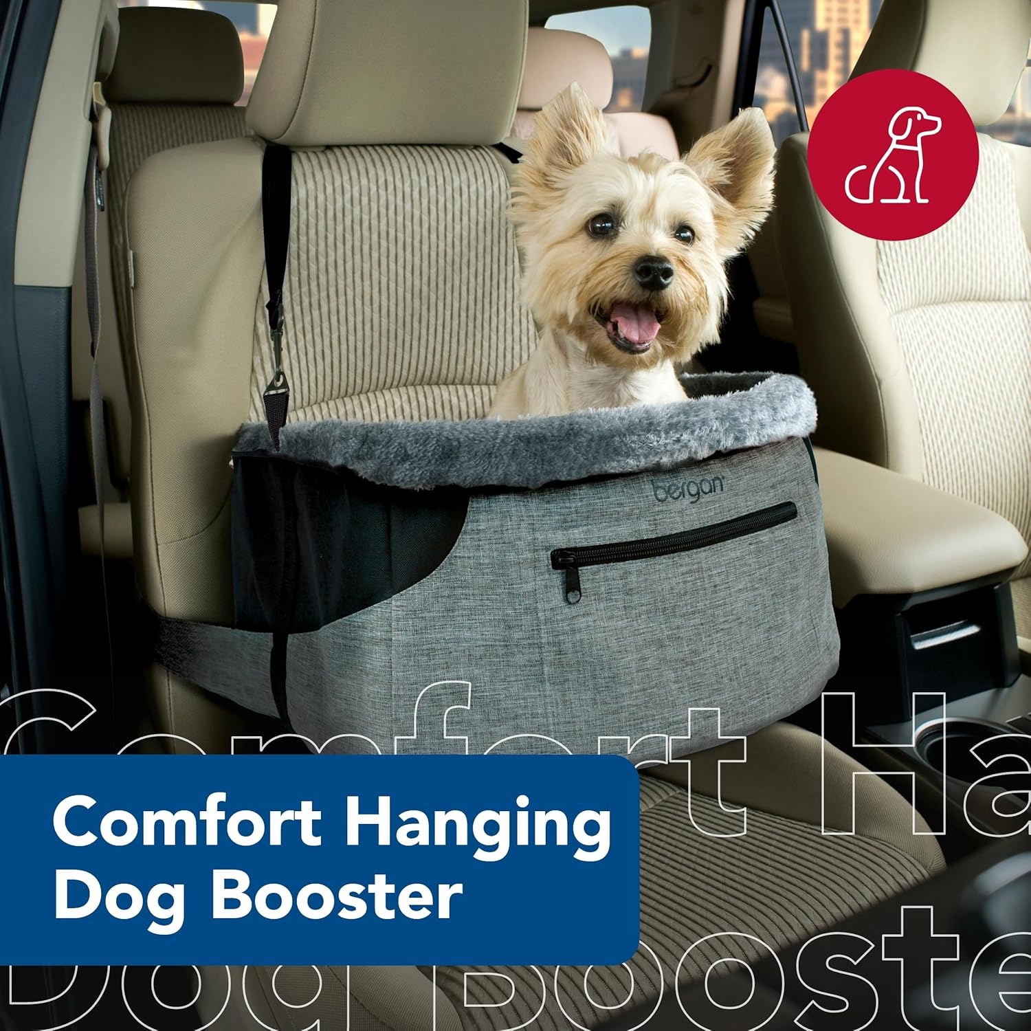 image:imageCoastal Pet Bergan Comfort Hanging Dog Booster Black Small Up to 30 Pounds