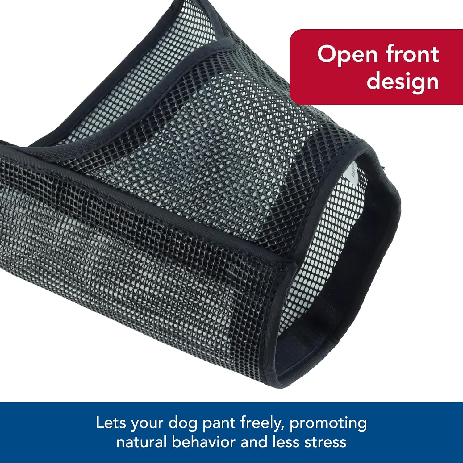 image:imageCoastal Pet Best Fit Adjustable Mesh Dog Muzzle Soft Muzzle for Grooming Dogs with Open Front Design Gentle Durable Mesh for Temporary Muzzling Black 3Black