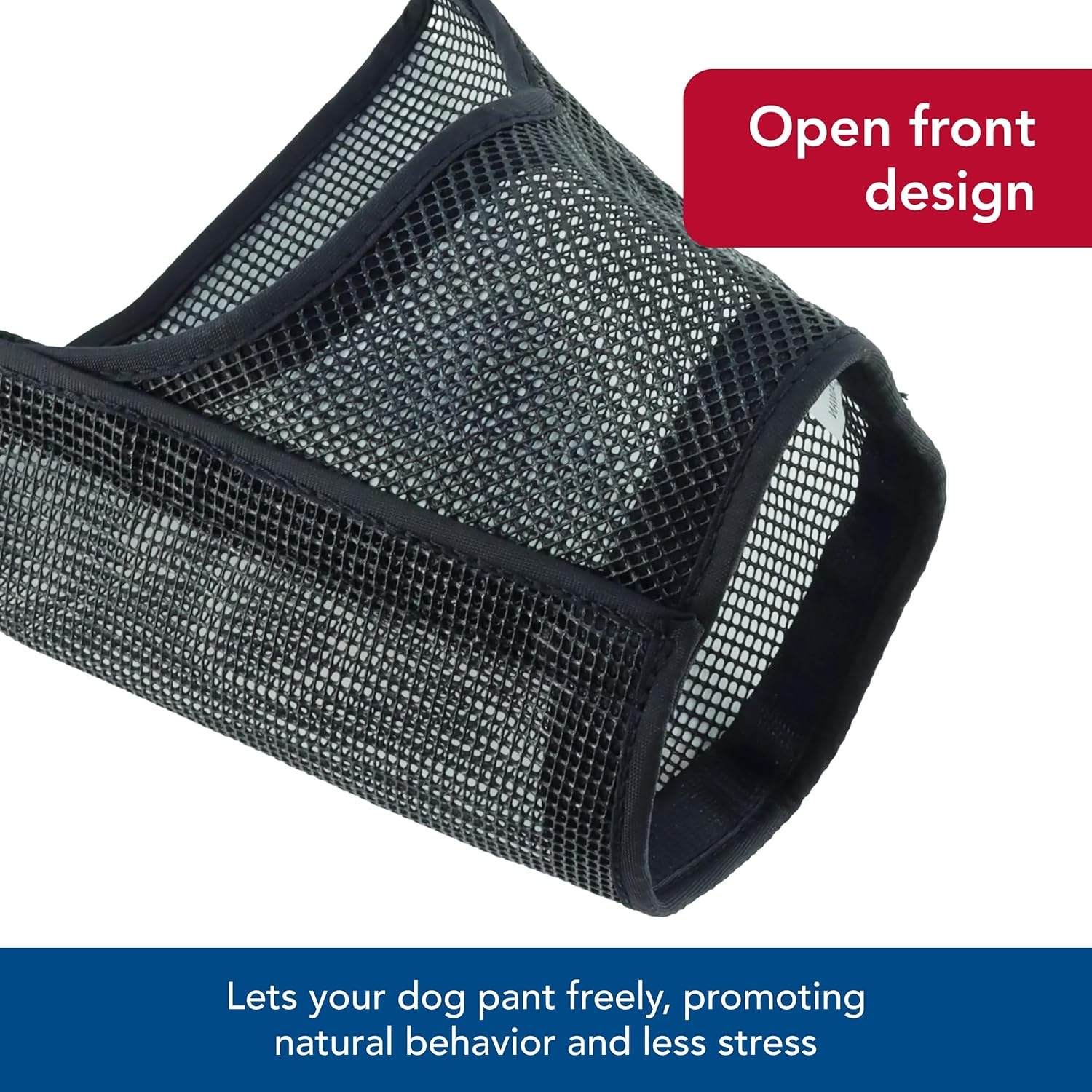 image:imageCoastal Pet Best Fit Adjustable Mesh Dog Muzzle Soft Muzzle for Grooming Dogs with Open Front Design Gentle Durable Mesh for Temporary Muzzling Black 3Black