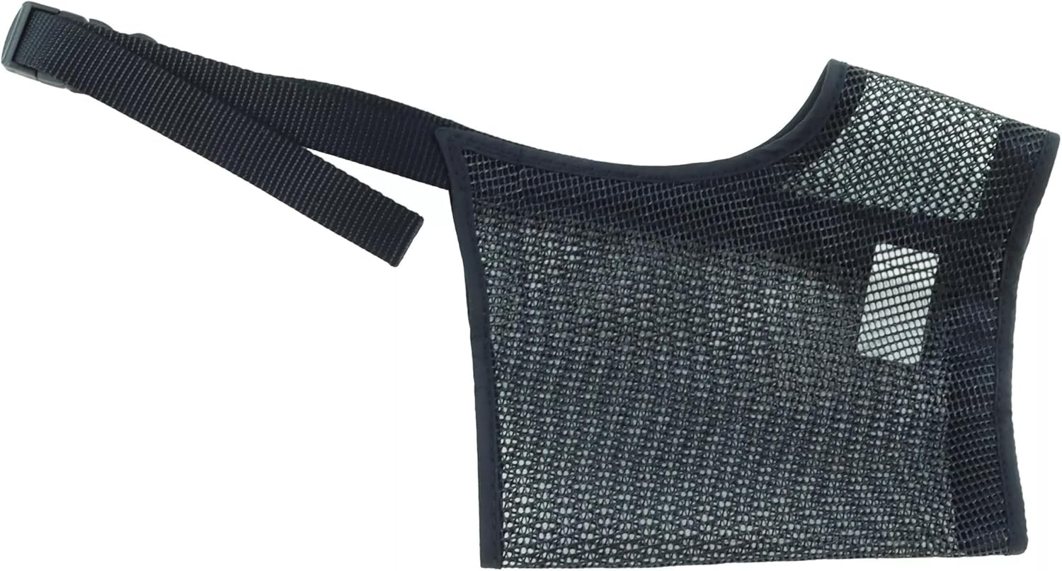 image:imageCoastal Pet Best Fit Adjustable Mesh Dog Muzzle Soft Muzzle for Grooming Dogs with Open Front Design Gentle Durable Mesh for Temporary Muzzling Black 3Black