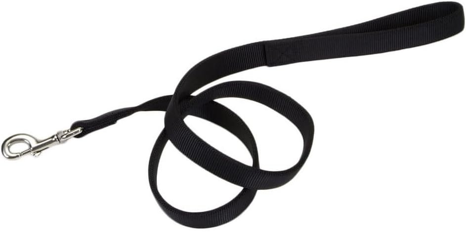 image:imageCoastal Pet DoublePly Dog Leash Bolt Snap Attachment to Collars and Harnesses Nylon Dog Walking Leash for Small Medium and Large Dogs Black 1 x 6Black