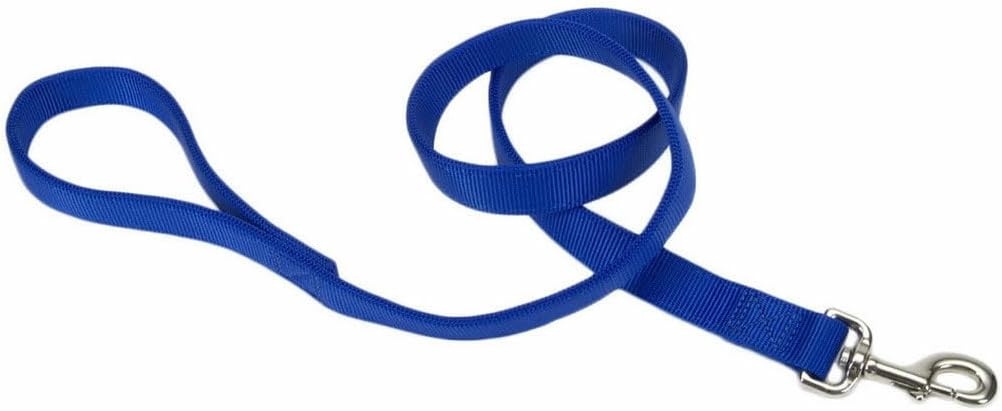 image:imageCoastal Pet DoublePly Dog Leash Bolt Snap Attachment to Collars and Harnesses Nylon Dog Walking Leash for Small Medium and Large Dogs Black 1 x 6Blue