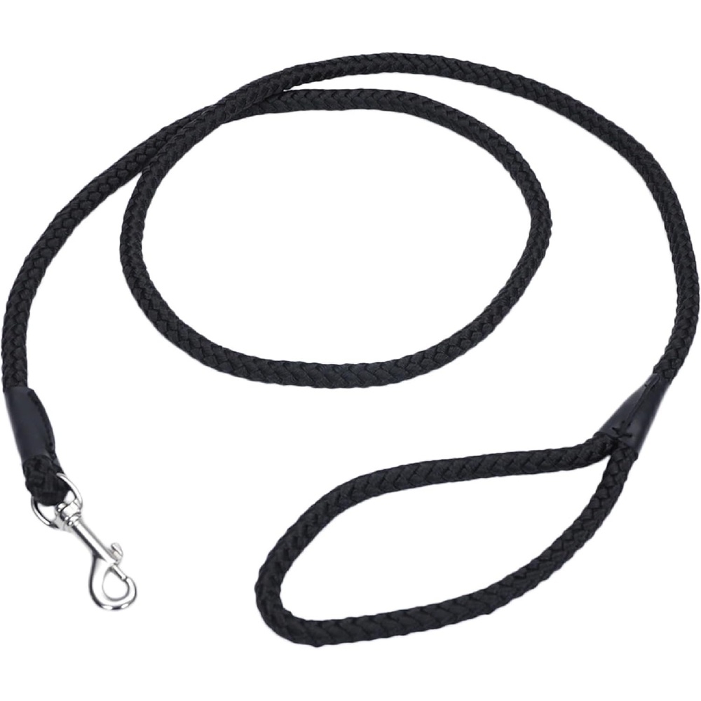 image:imageCoastal Pet Rope Dog Leash TangleFree Walking SoftBraided Nylon FadeResistant Colors with Snap Swivel Hook Purple 12 x 06Black