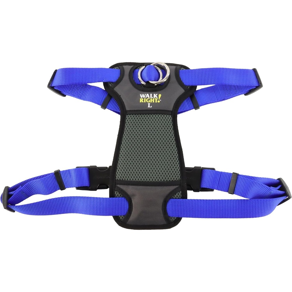 image:imageCoastal Pet Walk Right FrontConnect NoPull Padded Dog Harness Adjustable amp Comfortable Dog Harness Small amp Large Breed Fit Quality Pet Supplies Black LRG 2638Blue