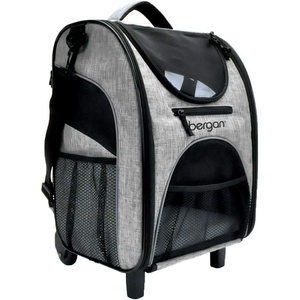 image:imageCoastal Bergan Rolling Pet Carrier  Travel Carrier Bag for Dogs and Cats with Mesh Windows and Shoulder Strap  Approved on Most Airlines  Heather Grey  115 x 1175 x 185