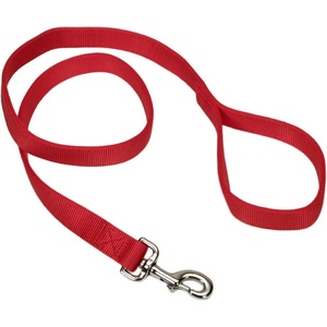 image:imageCoastal Pet DoublePly Dog Leash  Bolt Snap Attachment to Collars and Harnesses  Nylon Dog Walking Leash for Small Medium and Large Dogs  Black  1 x 6Red
