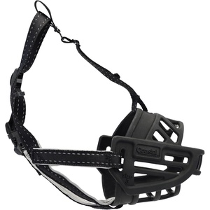 image:imageCoastal Pet Soft Basket Muzzle  CustomFit for Comfort  Indoor amp Outdoor Dog Accessory  Adjustable Strap  Flexible Silicone  Allows Panting amp Drinking  Black 06Black