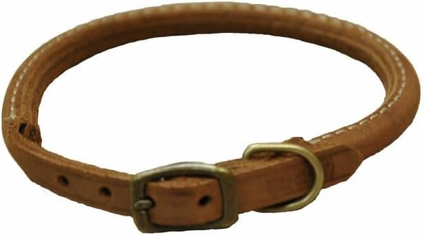 image:imageCoastal Pet Circle T Rustic Leather Round Dog Collar Slate Grey 1 x 24Chocolate