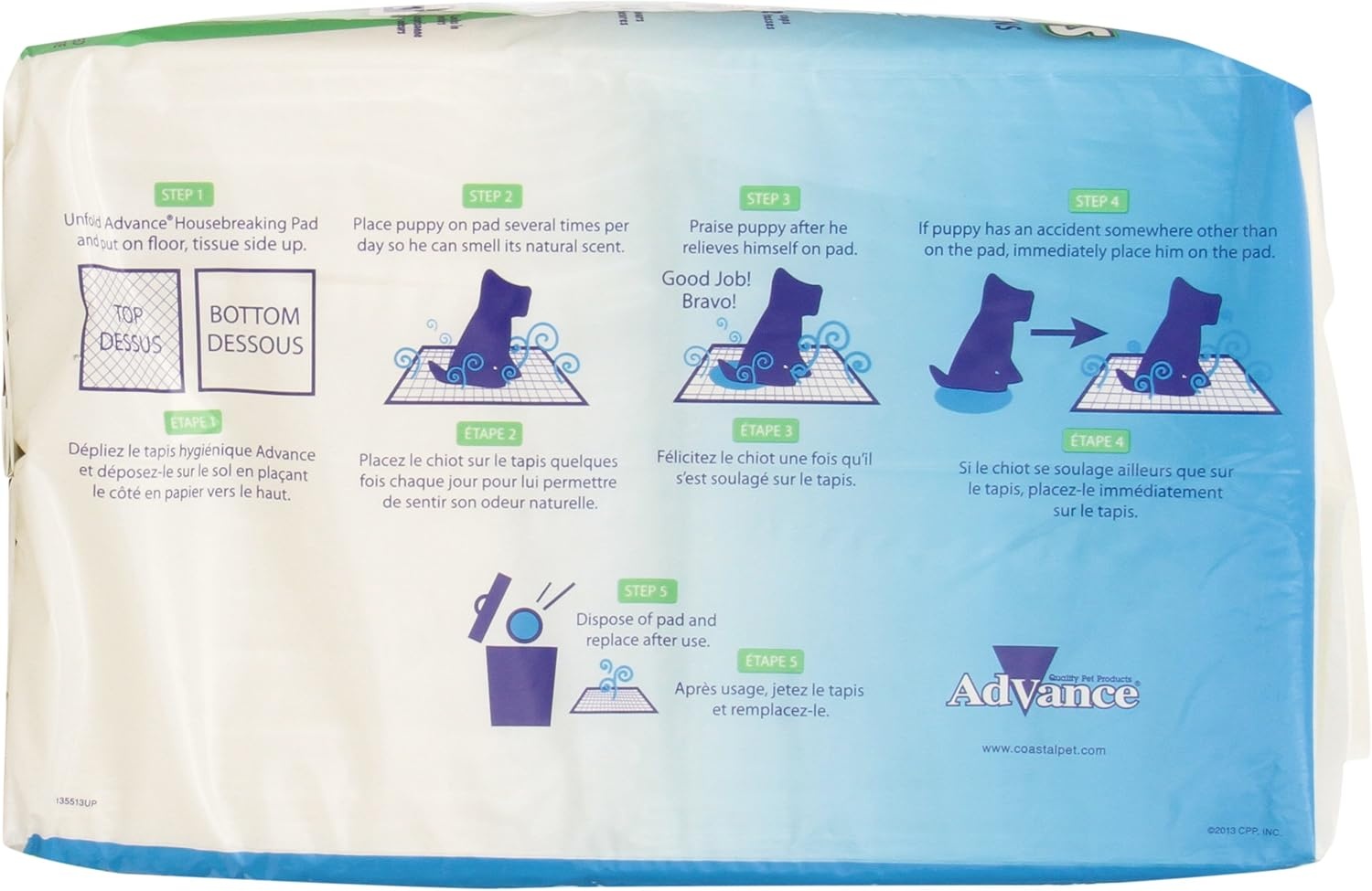image:imageCoastal Pet Advance Dog Training Pads with Turbo Dry Technology Pet Pads for Dog Training Absorbent Dog Pee Pads Dog Training Pads with Odor Control Older Dog amp Puppy Pads 100 Ct50pack