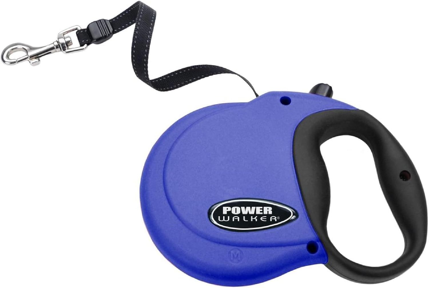 image:imageCoastal Pet Power Walker Dog Retractable Leash Reflective Dog Leash StopandRelease Control Button Comfort Grip Handle Blue LargeBlue
