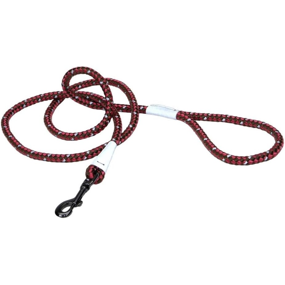 image:imageCoastal Pet K9 Explorer Reflective Braided Rope Snap Dog Leash HeavyDuty Leash Comfortable amp Secure Grip Reflective Cord amp Rugged Gunmetal Hardware Fern 06Berry