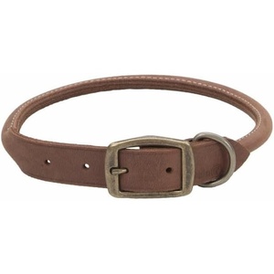 image:imageCoastal Pet  Circle T  Rustic Leather Round Dog Collar Slate Grey 1 x 24Chocolate
