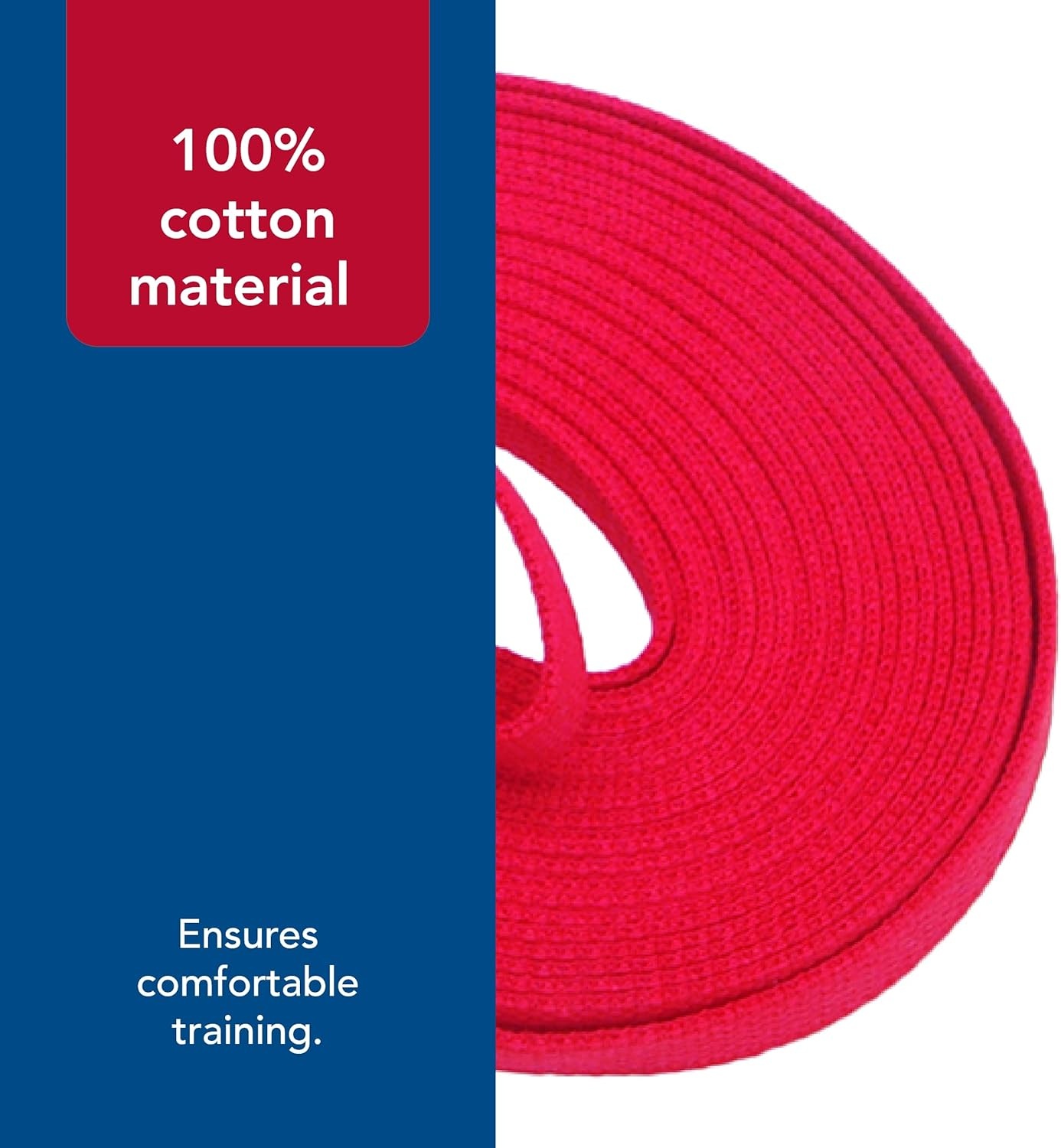 image:imageCoastal Train Right Cotton Web Dog Training Leash Red 58 x 15