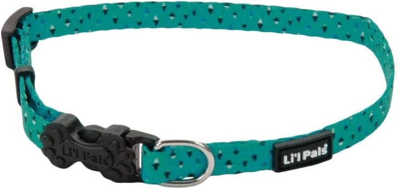 image:imageCoastal Pet Lil Pals Adjustable Dog Collar Teal and Grey Diamonds 38 x 68Teal and Grey Diamonds