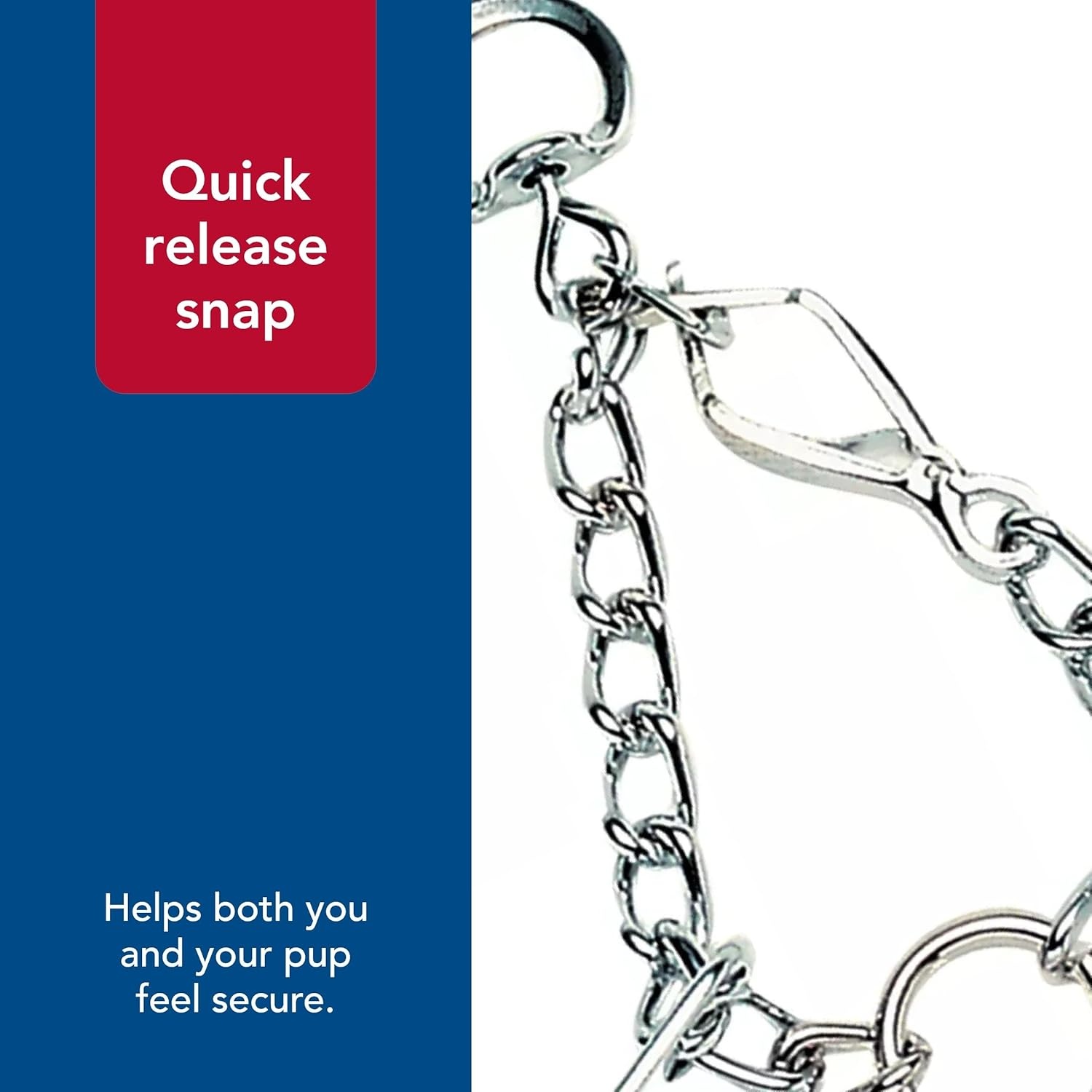 image:imageCoastal Pet Titan Dog Prong Quick Release Training Collar Pet Training Collar for Dogs RustResistant Metal Dog Collar for Dog Training Prong Dog Chain Collar Quality Dog Supplies 3 mm x 18Chrome