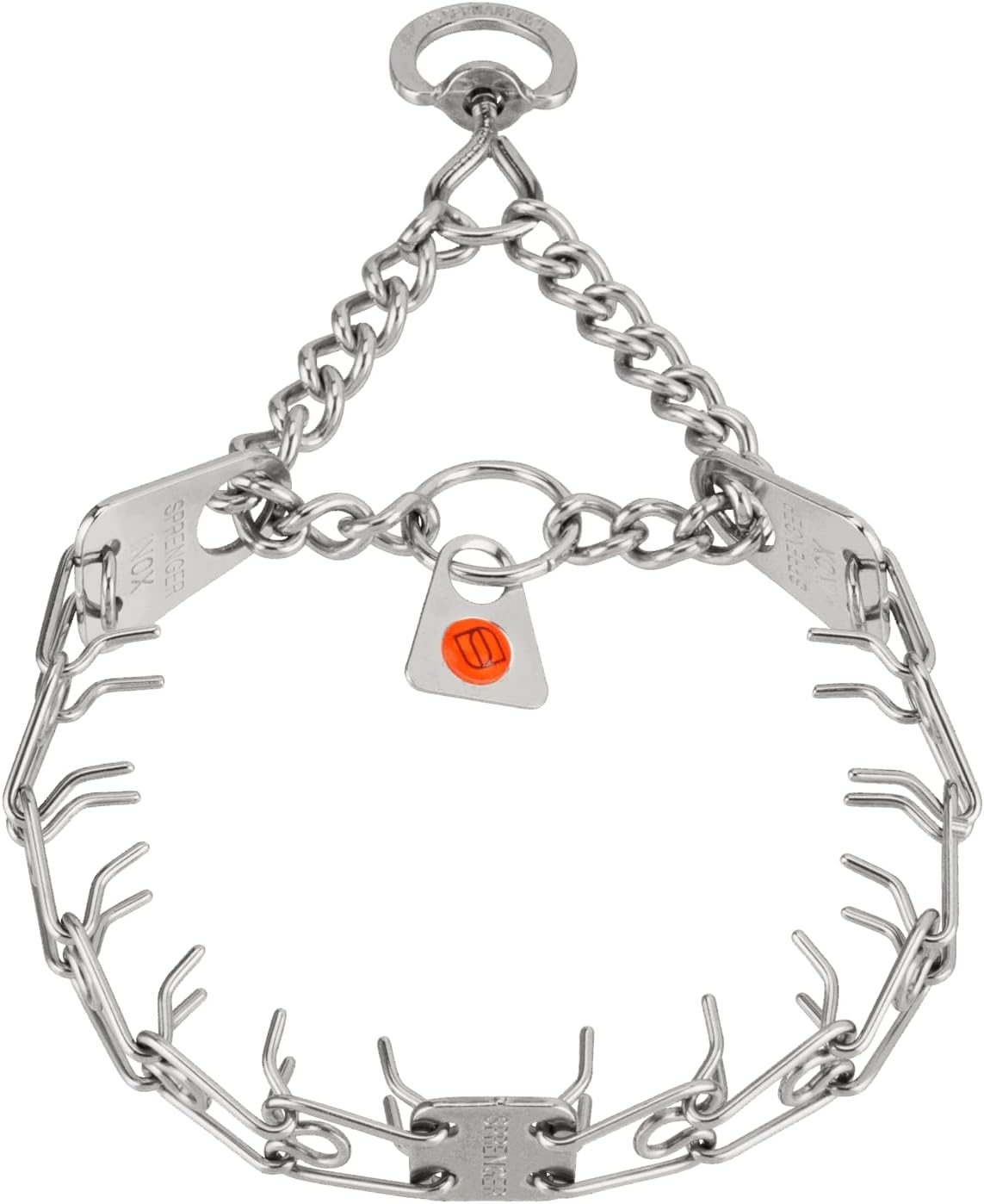image:imageHerm Sprenger UltraPlus Black Stainless Steel Dog Prong Training Collar 225mm Prongs x 16 Overall Length Neck Size up to 13 in16in 41cm x 225mm