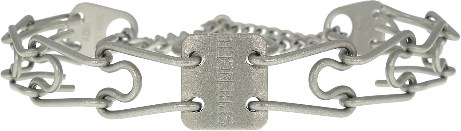 image:imageHerm Sprenger UltraPlus Black Stainless Steel Dog Prong Training Collar 225mm Prongs x 16 Overall Length Neck Size up to 13 in16in x 225mm neck size up to 13 in Matte