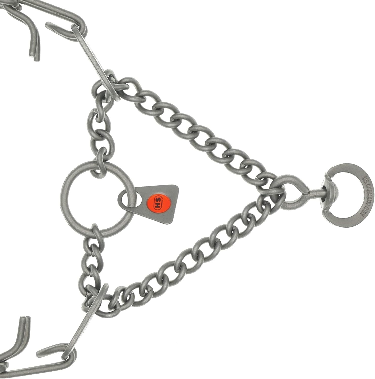 image:imageHerm Sprenger UltraPlus Black Stainless Steel Dog Prong Training Collar 225mm Prongs x 16 Overall Length Neck Size up to 13 in16in x 225mm neck size up to 13 in Matte