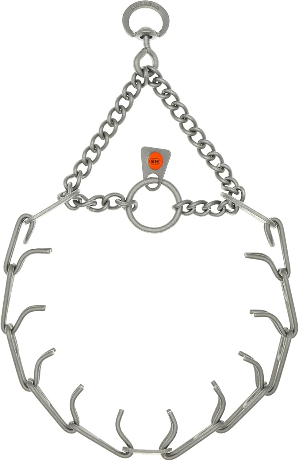 image:imageHerm Sprenger UltraPlus Black Stainless Steel Dog Prong Training Collar 225mm Prongs x 16 Overall Length Neck Size up to 13 in16in x 225mm neck size up to 13 in Matte