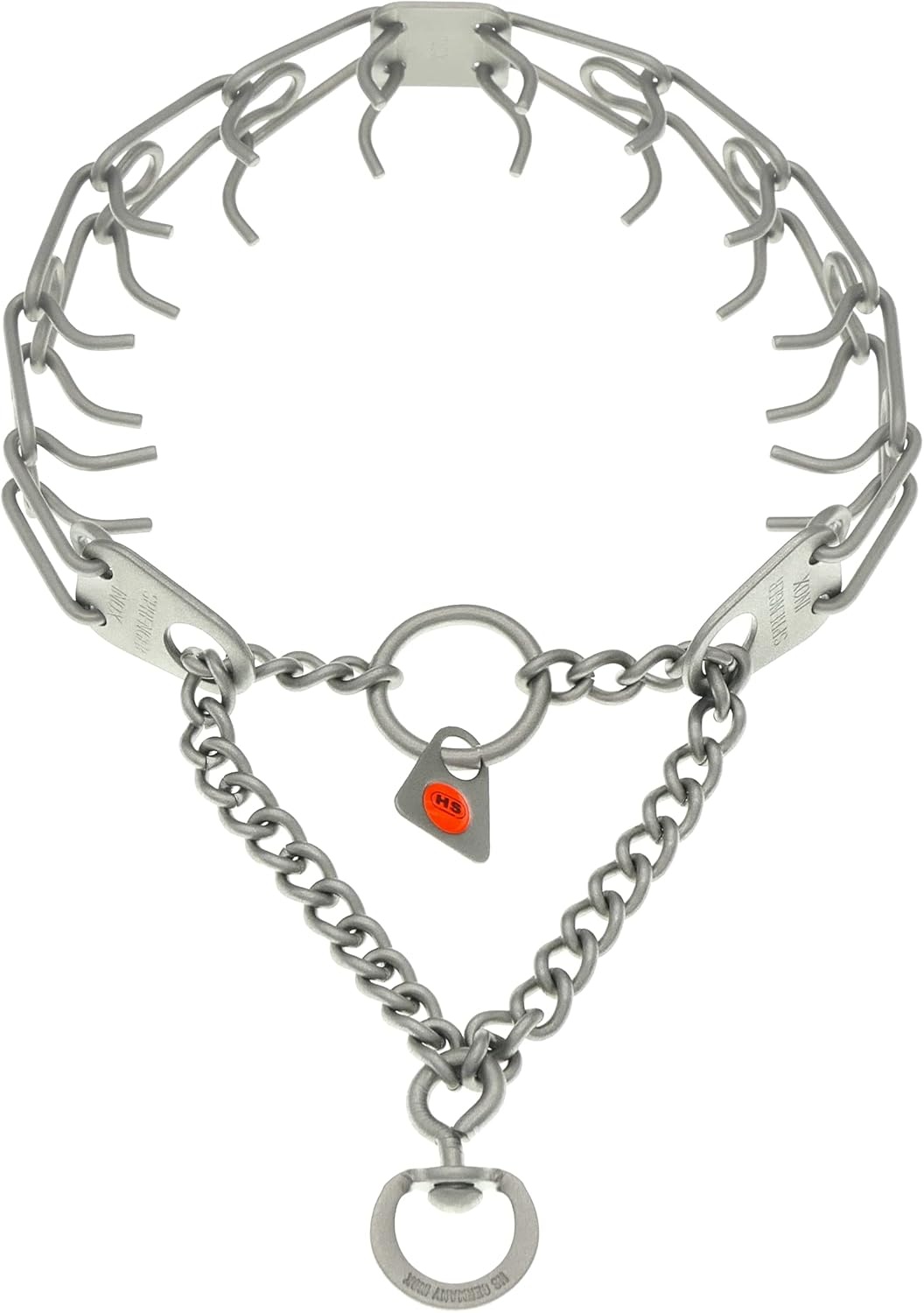 image:imageHerm Sprenger UltraPlus Black Stainless Steel Dog Prong Training Collar 225mm Prongs x 16 Overall Length Neck Size up to 13 in16in x 225mm neck size up to 13 in Matte