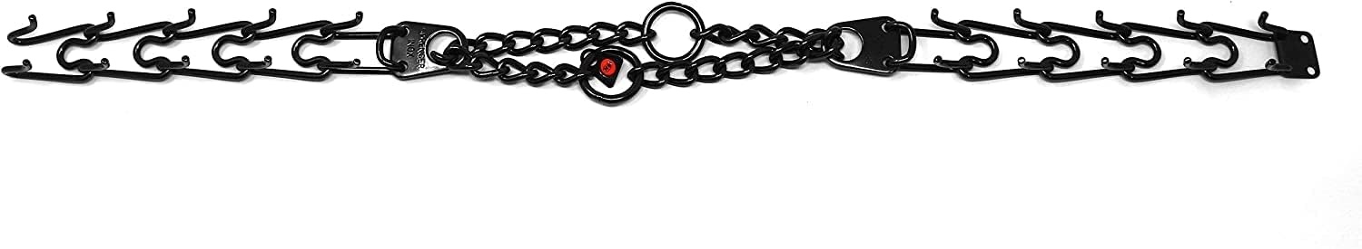 image:imageHerm Sprenger UltraPlus Black Stainless Steel Dog Prong Training Collar 225mm Prongs x 16 Overall Length Neck Size up to 13 in23 in 58 cm x 32 mm