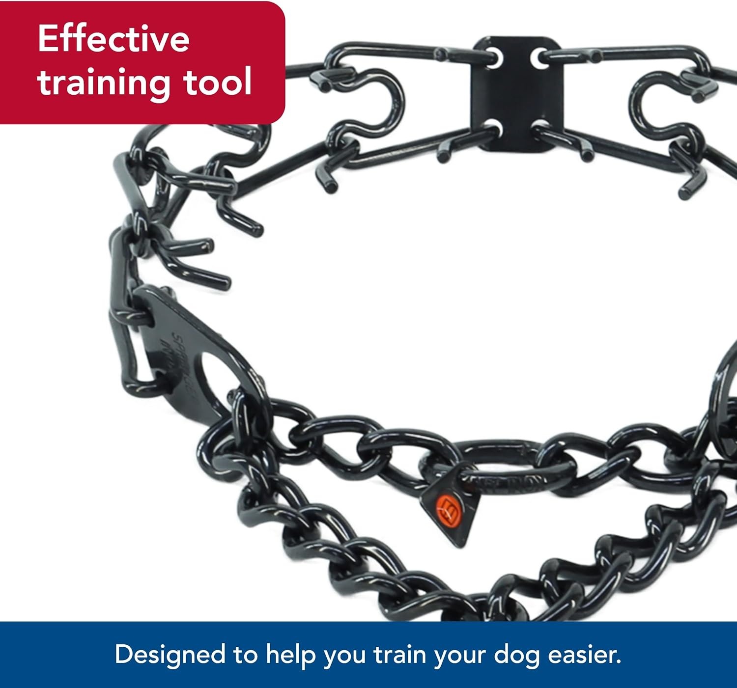 image:imageHerm Sprenger UltraPlus Black Stainless Steel Dog Prong Training Collar 225mm Prongs x 16 Overall Length Neck Size up to 13 in325 mm x 18 22 Pack of 1