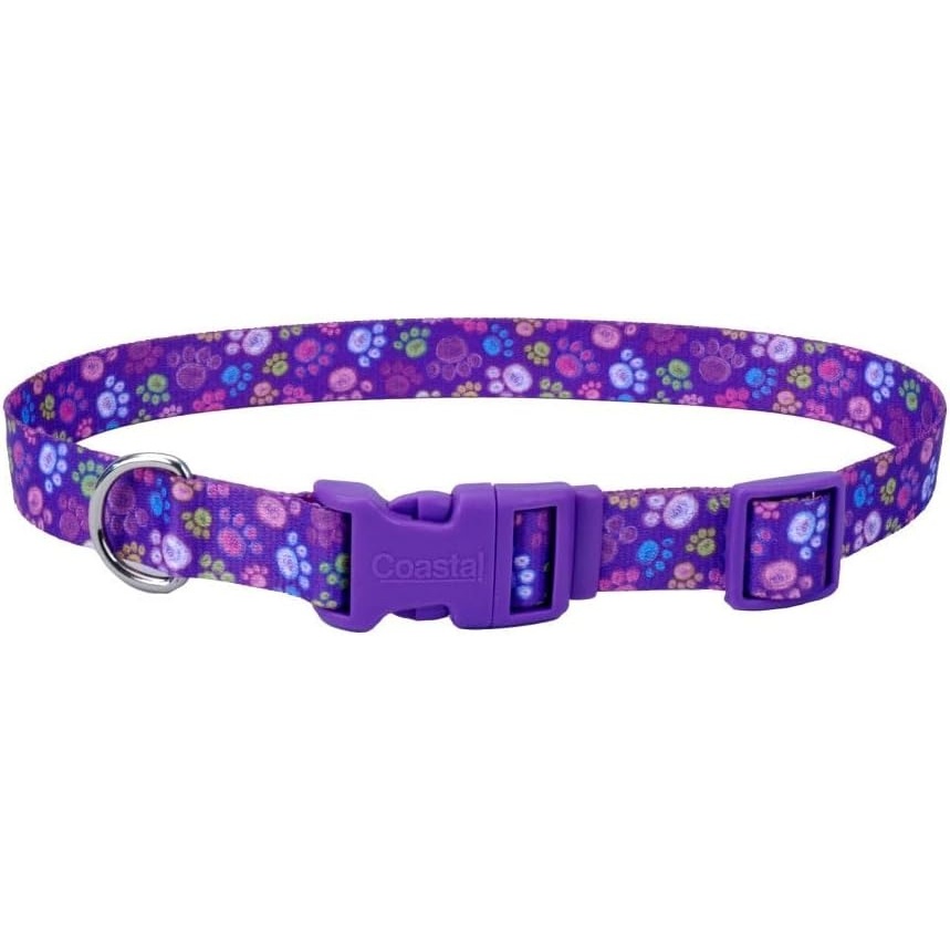image:imageCoastal Pet Styles Adjustable Dog Collar Stylish Patterned Fabrics SnapLock Buckle Adjustable Dog Collar For Small Medium or Large Dogs Special Paws 1 x 1826