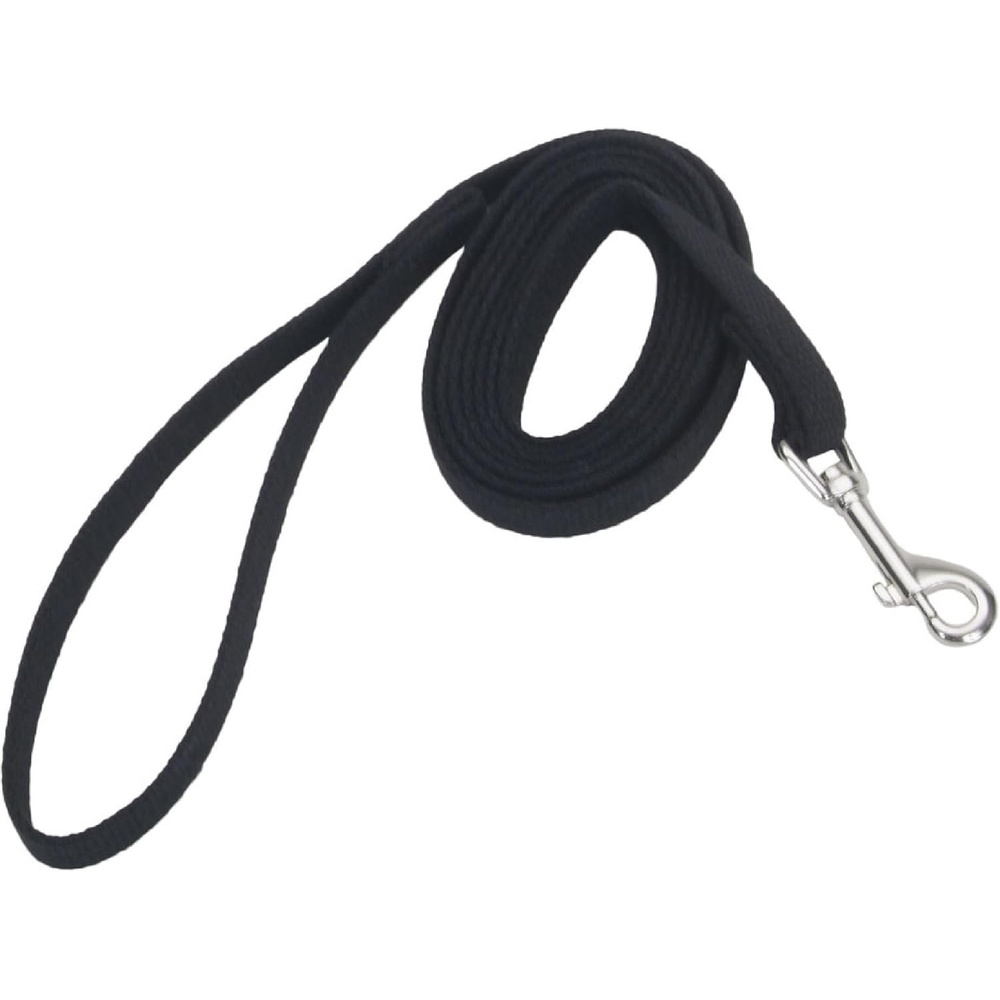 image:imageCoastal Pet Train Right Cotton Web Dog Training Leash 100 Cotton Durable Dog Walking Leash for Puppies Quality Training Supplies Red 58 x 10Black