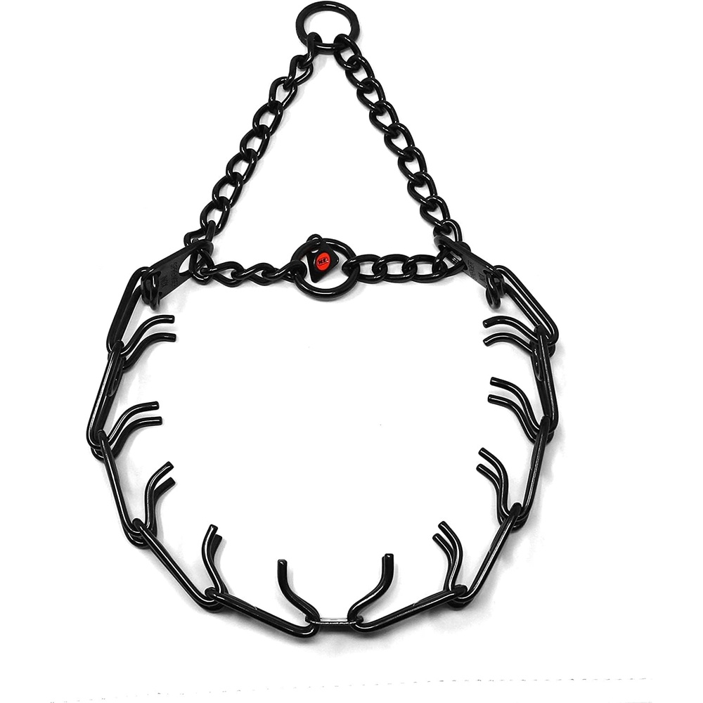 image:imageHerm Sprenger UltraPlus Black Stainless Steel Dog Prong Training Collar 225mm Prongs x 16 Overall Length Neck Size up to 13 in23 in 58 cm x 32 mm