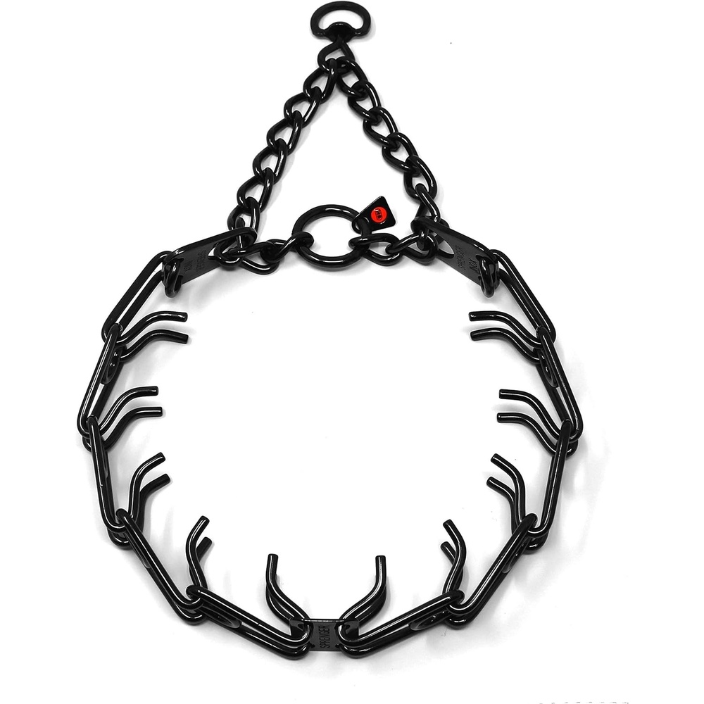 image:imageHerm Sprenger UltraPlus Black Stainless Steel Dog Prong Training Collar 225mm Prongs x 16 Overall Length Neck Size up to 13 in4 mm x 25 in