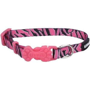 image:imageCoastal Pet  Lil Pals Adjustable Dog Collar  Teal and Grey Diamonds  38 x 68Pink Zebra