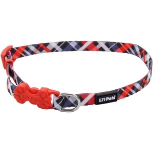 image:imageCoastal Pet  Lil Pals Adjustable Dog Collar  Teal and Grey Diamonds  38 x 68Red and Grey Plaid