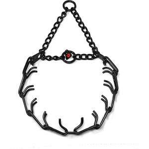 image:imageHerm Sprenger UltraPlus Black Stainless Steel Dog Prong Training Collar 225mm Prongs x 16 Overall Length Neck Size up to 13 in23 in 58 cm x 32 mm